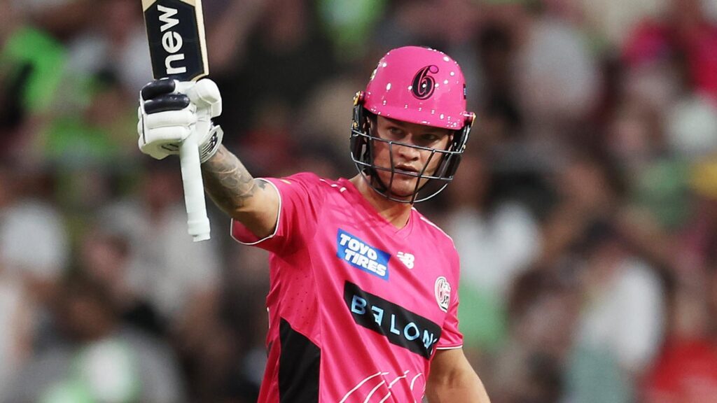 Thunder sixer match summary Josh philippe batting in BBl 2025 match