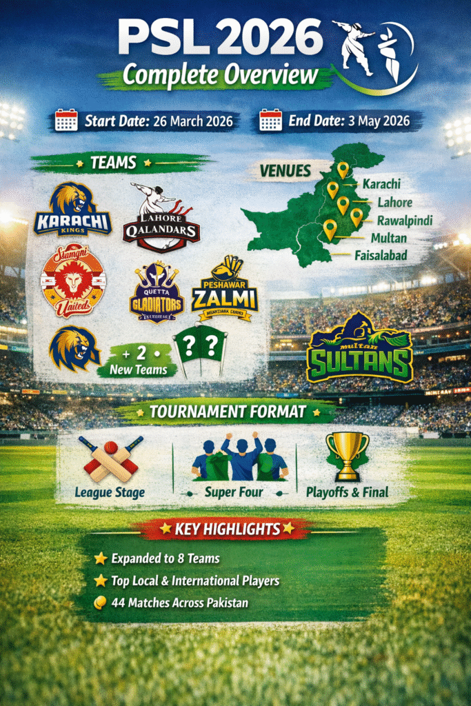 PSL 2​026 Comple​te Overvie‌w