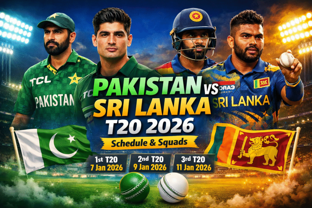 Pakistan vs Sri Lanka T20 2026 – Schedule & Squads